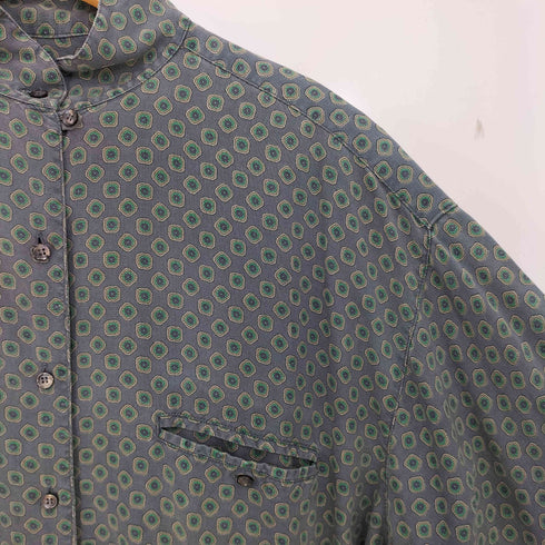 ギャップ Gap 80s スタンドカラー 総柄シャツ メンズ JPN:M