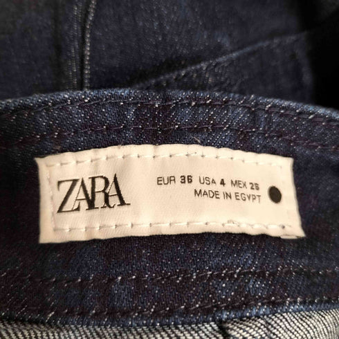 ザラ ZARA WIDE-LEG HIGH-WAIST JEANS ワイドレックジーンズ レディース EUR:36