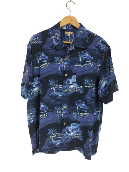 ジョージ GEORGE レーヨン開襟アロハシャツ メンズ L