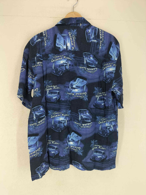 ジョージ GEORGE レーヨン開襟アロハシャツ メンズ L