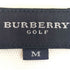 バーバリーゴルフ BURBERRY GOLF ロゴ刺繍 コットン スタンドカラー ポロシャツ レディース import:M