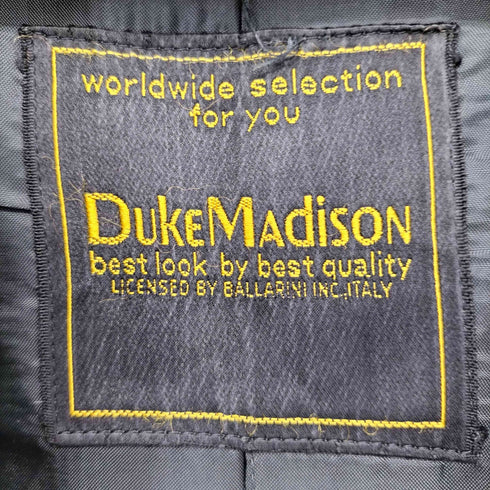 デュークマディソン DUKE MADISON チェック ステンカラーコート メンズ 160-90-78