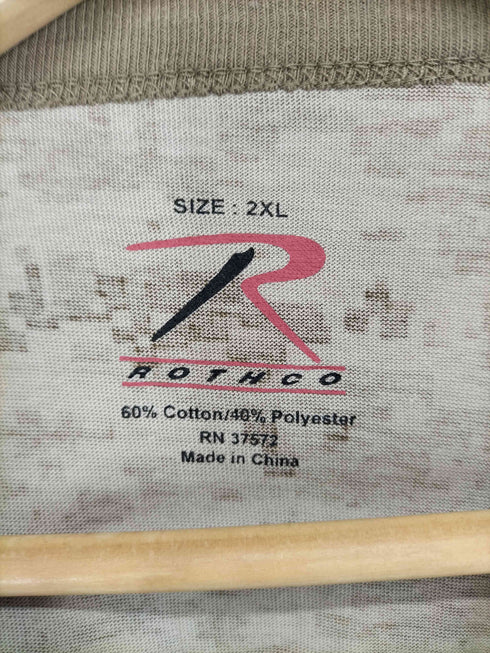 ロスコ ROTHCO デジカモ 両面プリントクルーネックTシャツ メンズ 2XL