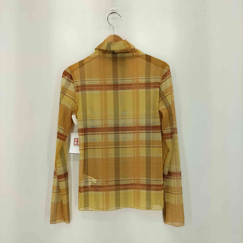 アメリヴィンテージ Ameri VINTAGE チェック柄 シアー タートルネック トップス レディース FREE