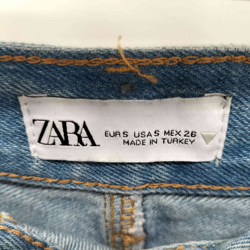 ザラ ZARA メタリック コーティング加工 ロングデニムスカート レディース JPN:S