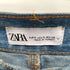 ザラ ZARA メタリック コーティング加工 ロングデニムスカート レディース JPN:S