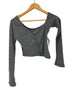 threetimes One-shoulder button melange tee レディース