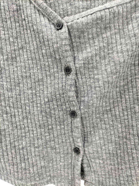threetimes One-shoulder button melange tee レディース