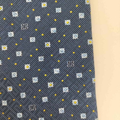 ジバンシィ GIVENCHY 総柄 シルクネクタイ メンズ