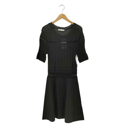 ザラ ZARA クロシェニットワンピース レディース import:L