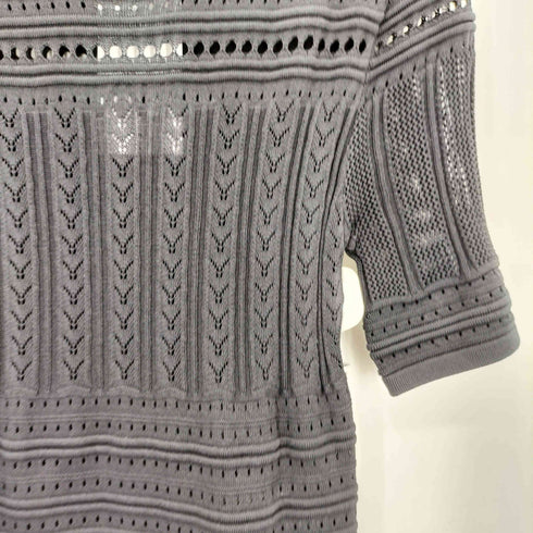 ザラ ZARA クロシェニットワンピース レディース import:L