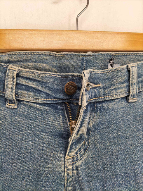 サイドスキッパーデザインフレアデニムパンツ Y2K レディース