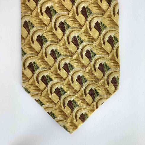 エルメネジルドゼニア Ermenegildo Zegna 総柄 シルクネクタイ メンズ