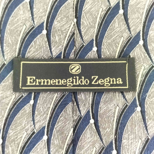 エルメネジルドゼニア Ermenegildo Zegna 総柄 シルクネクタイ メンズ