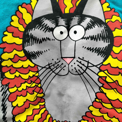 クレイジーシャツ CRAZY SHIRTS クリバンキャット Hawaii 両面 プリント ボートネック L/S Tシャツ レディース import:M