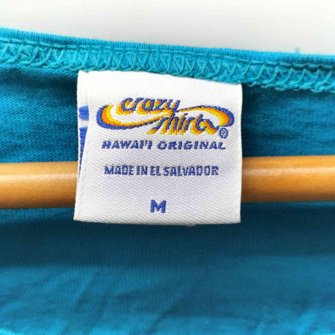 クレイジーシャツ CRAZY SHIRTS クリバンキャット Hawaii 両面 プリント ボートネック L/S Tシャツ レディース import:M
