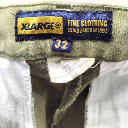 エクストララージ XLARGE FINE CLOTHING SPECIAL STRETCH USA製 コットン ポリ ワーク ショート パンツ ショーツ メンズ 32