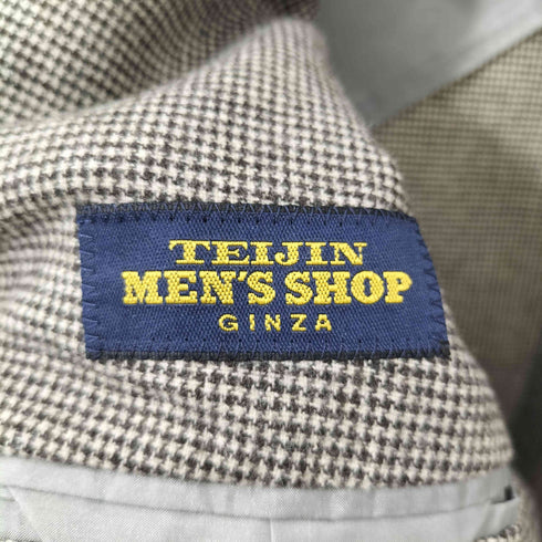 テイジンメンズショップ TEIJIN ultra 千鳥格子 2Bシングルテーラードジャケット メンズ JPN:M