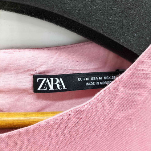 ザラ ZARA リネンブレンド ロングワンピース レディース JPN:M