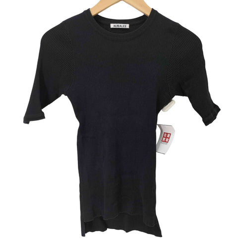 オーラリー AURALEE 18SS HIGH GAUGE RIB KNIT TEE レディース JPN:1