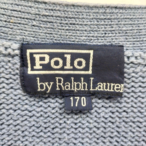 ポロバイラルフローレン Polo by RALPH LAUREN ポニー 刺繍 コットン ニット カーディガン メンズ 170