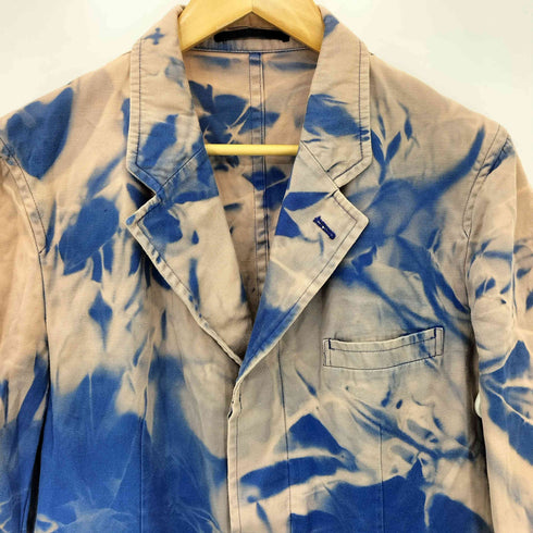 コムデギャルソンオムプリュス COMME des GARCONS HOMME PLUS 90s 脱色 ブリーチデザイン 比翼ロングジャケット メンズ M