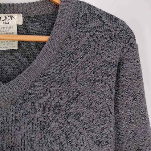 ITOKIN ラメ エンボス Vネックニット レディース JPN:S