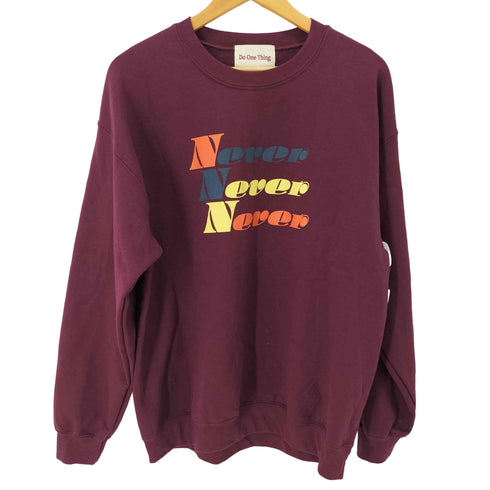 Do One Thing NEVER CREW SWEAT メンズ JPN:L