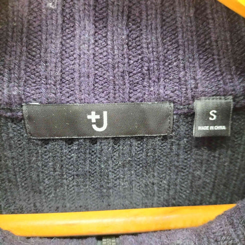 ユニクロプラスジェイ UNIQLO+J ミドルゲージリブフルジップセーター メンズ JPN:S