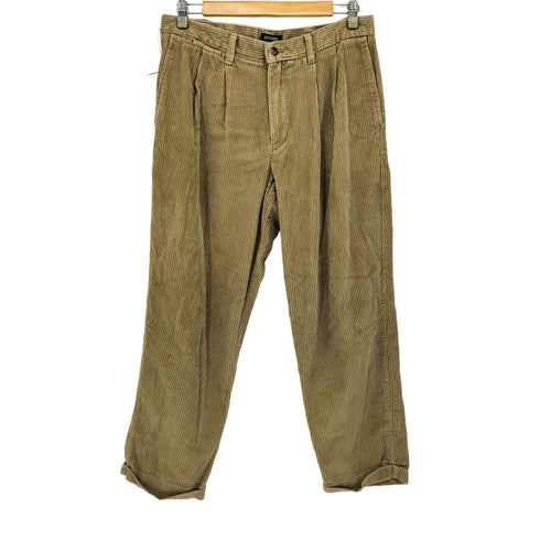 ドッカーズ DOCKERS 90S KHAKIS 太畝 コーデュロイ 2タック スラック パンツ メンズ W34 L29