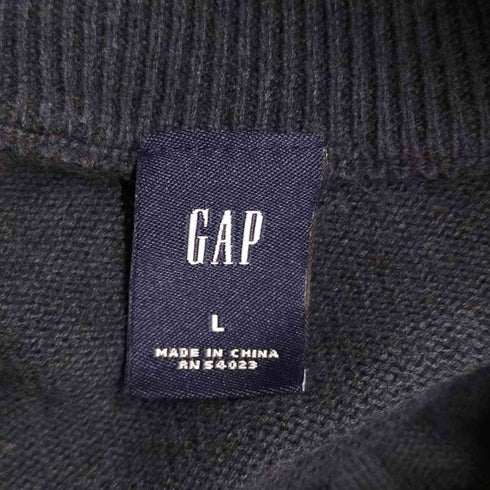 ギャップ Gap 00S 切り替え ドライバーズニット メンズ JPN:L