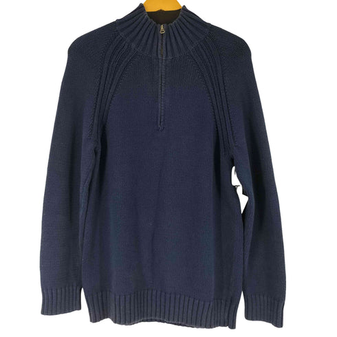 ギャップ Gap 00S ハーフジップ コットンニット メンズ JPN:L
