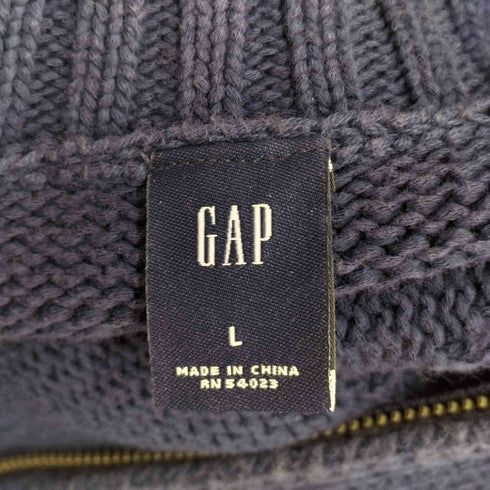 ギャップ Gap 00S ハーフジップ コットンニット メンズ JPN:L