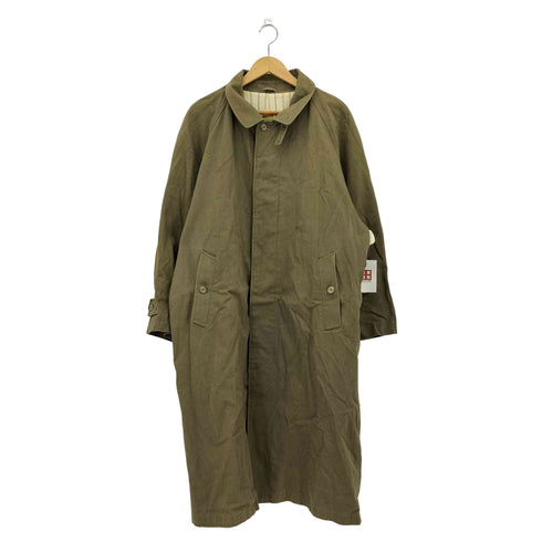 MODERNE JEUNE MOEURS 80s Euro ユーロ 裏地ストライプ ステンカラーコート メンズ L