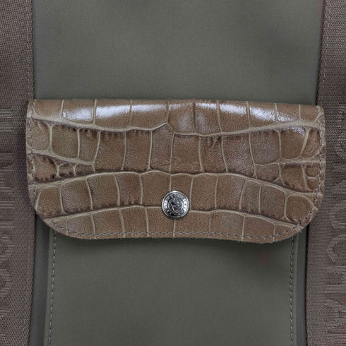 ロンシャン LONGCHAMP クロコ 型押し ハンドバッグ レディース