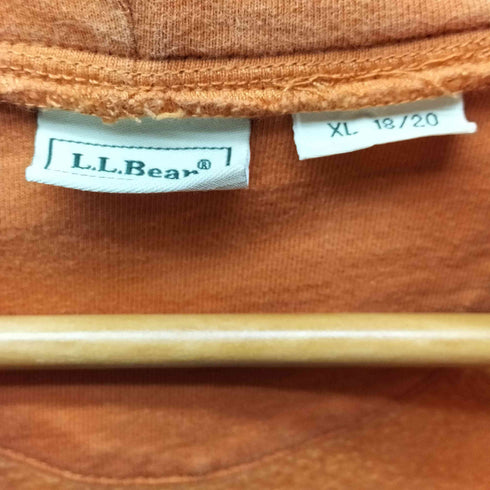 エルエルビーン L.L.Bean バック ロゴ 刺繍 フードパイピング ジップアップ パーカー メンズ import:XL