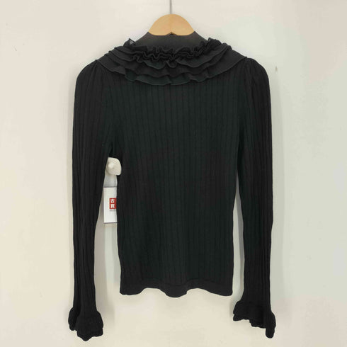 エムプルミエブラック M-premier BLACK ウール フリル ニット レディース JPN:36