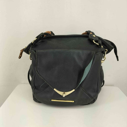 ビュレ Beaure 編み込み ハンドル 2WAY レザー ショルダーバッグ レディース