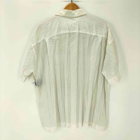 イッセイミヤケメン ISSEY MIYAKE MEN 90S 99SS 銀タグ プリーツ シワ加工 開襟 オープンカラー S/S シャツ メンズ JPN:M