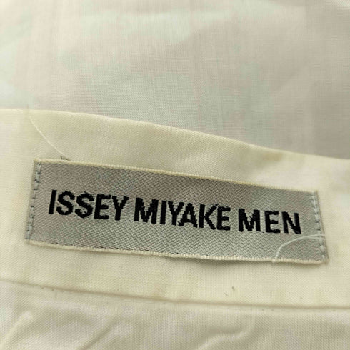 イッセイミヤケメン ISSEY MIYAKE MEN 90S 99SS 銀タグ プリーツ シワ加工 開襟 オープンカラー S/S シャツ メンズ JPN:M