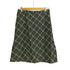バーバリーブルーレーベル BURBERRY BLUE LABEL ウール100 チェックフレアスカート レディース EUR:38