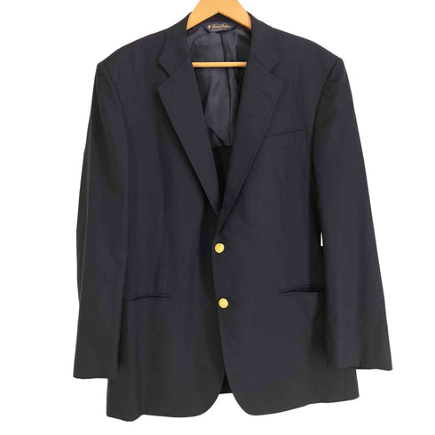ブルックスブラザーズ BROOKS BROTHERS ウール 紺ブレ 金ボタン 2B テーラードジャケット 背抜き メンズ 42REG