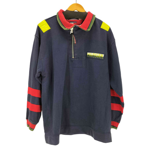 トミーヒルフィガー TOMMY HILFIGER 90S SAILING GEAR ハーフジップスウェット メンズ import:M