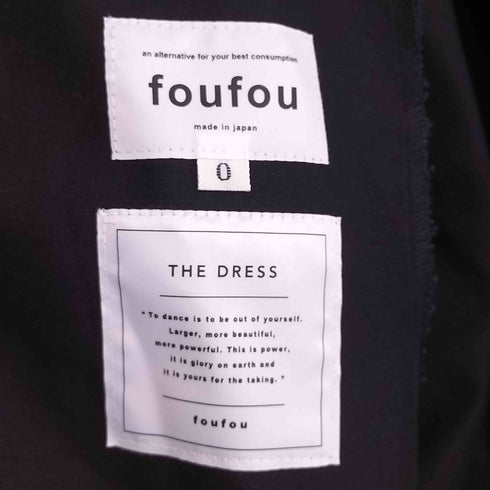 フーフー FOUFOU バイカラーワンピース レディース JPN:0