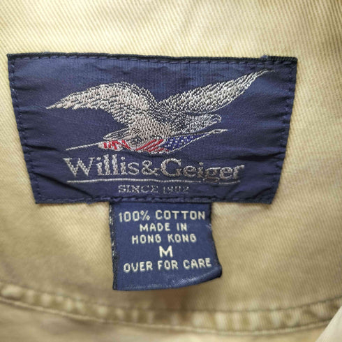 ウィリスアンドガイガー Willis&Geiger 90S ロゴ刺繍L/Sブッシュシャツ メンズ JPN:M