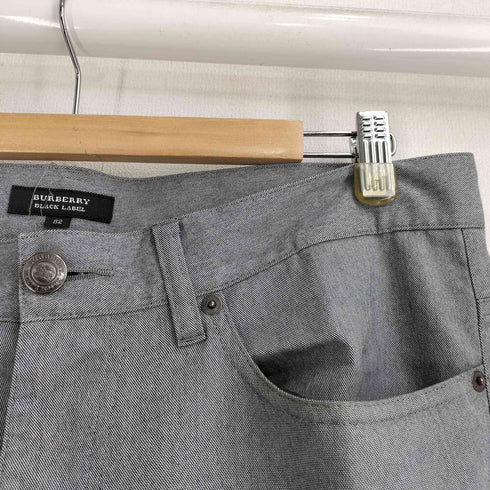 バーバリーブラックレーベル BURBERRY BLACK LABEL コットン混 ポリ トラウザーパンツ メンズ 82