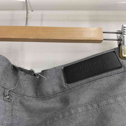 バーバリーブラックレーベル BURBERRY BLACK LABEL コットン混 ポリ トラウザーパンツ メンズ 82