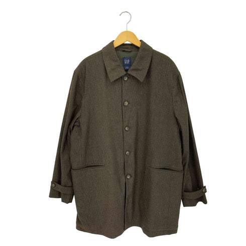 ギャップ Gap 00s OLD BIG SIZE チェック柄 ウールメルトンコート メンズ XL