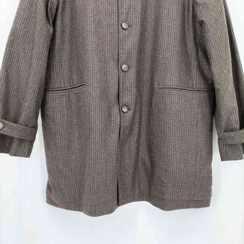 ギャップ Gap 00s OLD BIG SIZE チェック柄 ウールメルトンコート メンズ XL