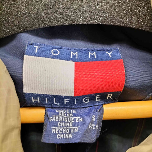 トミーヒルフィガー TOMMY HILFIGER 90S 裏地チェック マルチポケットダウンジャケット メンズ import:S